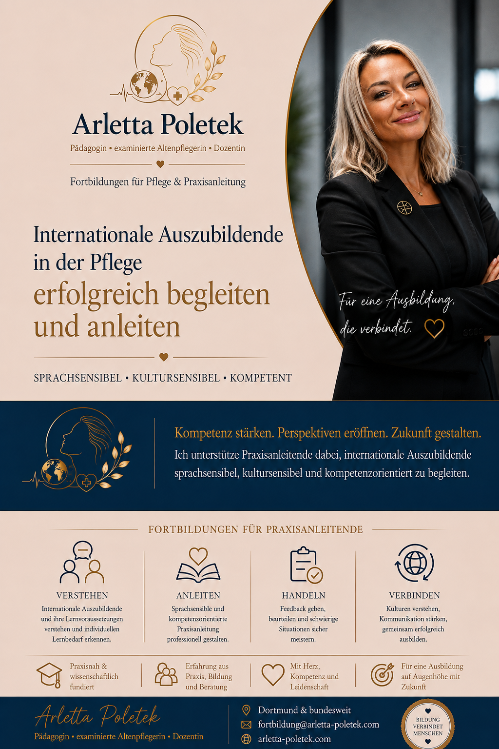Poster zur Fortbildung für Pflege und Praxisanleitung
